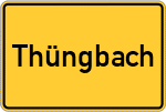 Place name sign Thüngbach