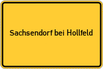 Place name sign Sachsendorf bei Hollfeld