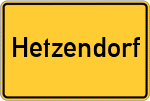 Place name sign Hetzendorf