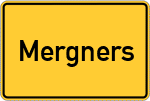 Place name sign Mergners