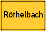 Place name sign Röthelbach