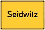 Place name sign Seidwitz