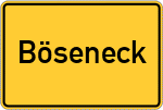 Place name sign Böseneck