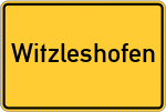 Place name sign Witzleshofen