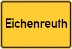 Place name sign Eichenreuth