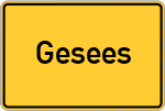 Place name sign Gesees