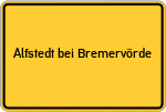 Place name sign Alfstedt bei Bremervörde