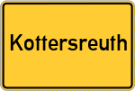 Place name sign Kottersreuth