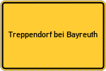 Place name sign Treppendorf bei Bayreuth