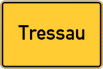 Place name sign Tressau