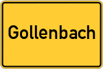 Place name sign Gollenbach