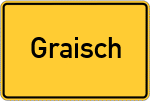 Place name sign Graisch