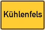 Place name sign Kühlenfels