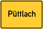 Place name sign Püttlach