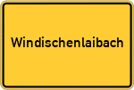 Place name sign Windischenlaibach