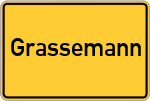 Place name sign Grassemann