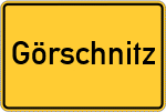Place name sign Görschnitz, Oberfranken