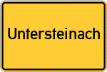 Place name sign Untersteinach, Oberfranken