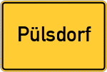 Place name sign Pülsdorf