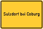 Place name sign Sulzdorf bei Coburg