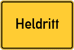 Place name sign Heldritt
