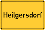 Place name sign Heilgersdorf
