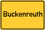 Place name sign Buckenreuth