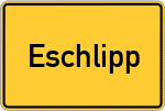 Place name sign Eschlipp