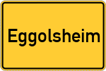 Place name sign Eggolsheim