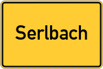 Place name sign Serlbach, Oberfranken