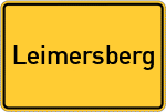 Place name sign Leimersberg