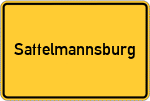 Place name sign Sattelmannsburg