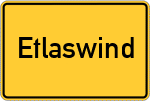 Place name sign Etlaswind