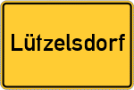 Place name sign Lützelsdorf