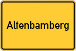 Place name sign Altenbamberg