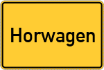 Place name sign Horwagen