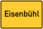 Place name sign Eisenbühl