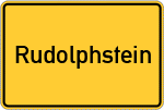 Place name sign Rudolphstein