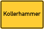 Place name sign Kollerhammer