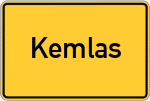 Place name sign Kemlas
