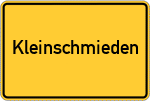 Place name sign Kleinschmieden