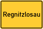Place name sign Regnitzlosau