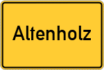 Place name sign Altenholz