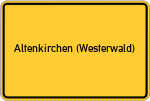 Place name sign Altenkirchen (Westerwald)