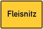 Place name sign Fleisnitz