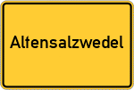 Place name sign Altensalzwedel
