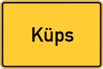 Place name sign Küps
