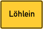 Place name sign Löhlein