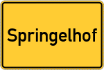 Place name sign Springelhof