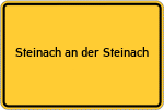 Place name sign Steinach an der Steinach